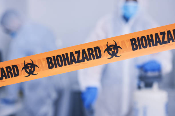 Professional Biohazard Cleanup technician working in Goehner, NE